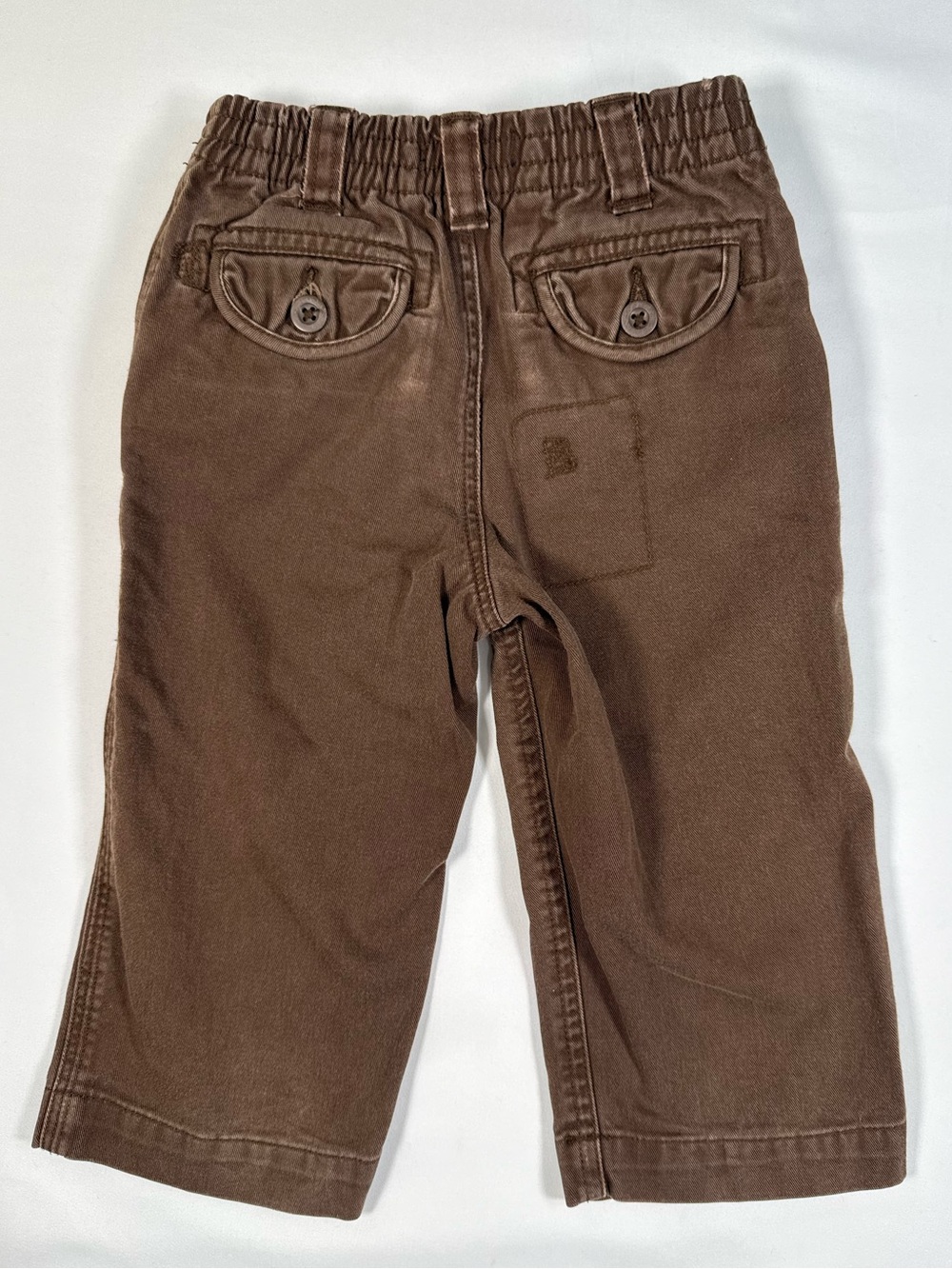 POLO Boys Y2K Utility Brown Carpenter Pants 24M Patch Distressed Grunge Retro - Picture 5 of 11